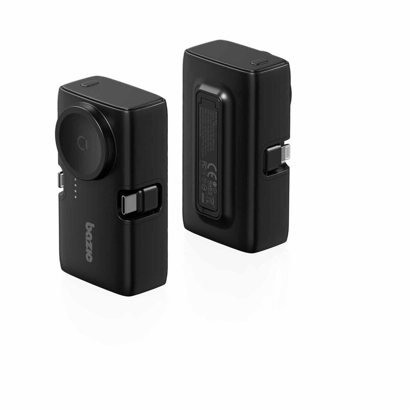ENERGEA 2 In 1 5000mah Foldable Usb-c/lightning Pin Powerbank With Apple Watch Charger Truffle GPW-KODA-BLK BAZIC GOPOWER KODA-image 4