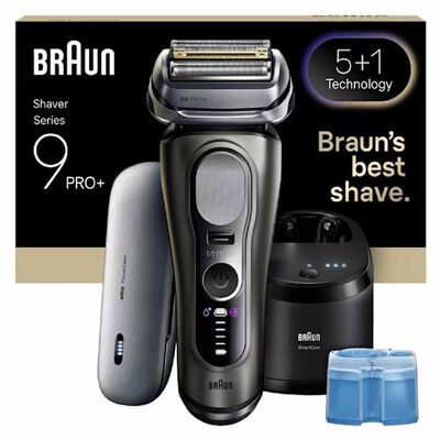BRAUN Series 9 Pro+ With Clean & Charge And Powercase Electric Shaver 9675CC
