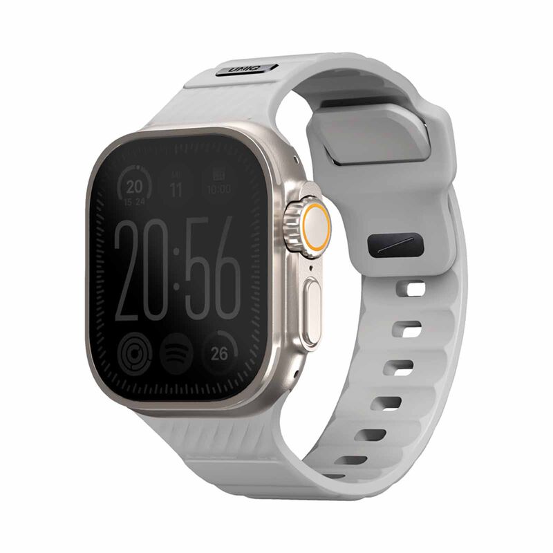 UNIQ Stride Fkm Rubber Apple Watch Strap 49/45/44/42mm - Chalk Grey (grey) UNIQ-49MM-STRIGRY-image 2