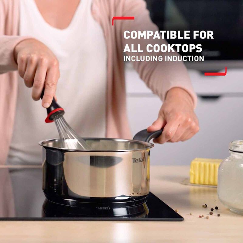 TEFAL Primary Stainless Steel Saucepan 16cm With Lid E30822-image 4