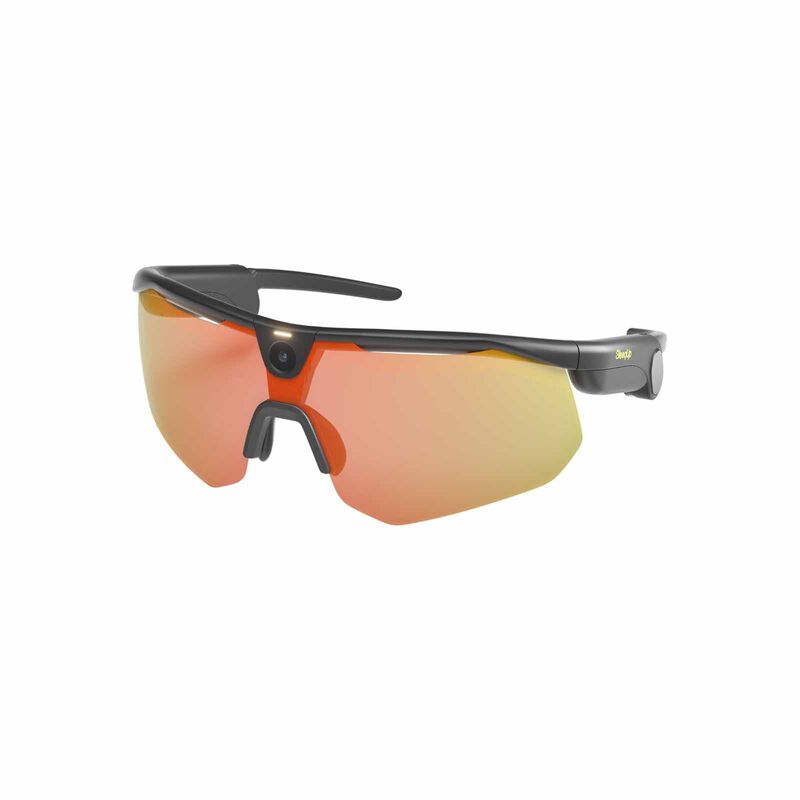 BLEEQUP Ranger Ai Sports Camera Glasses (black Frame) Standard Orange Red Lens CGQ542A0-image 3