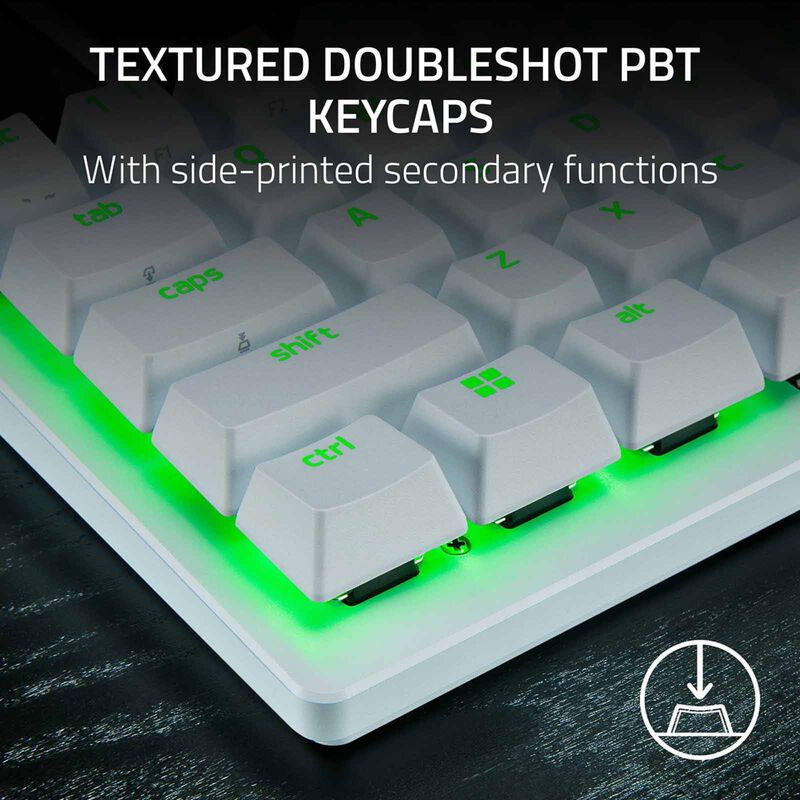 RAZER Huntsman V3 Pro Mini - 60% Analog Optical Esports Keyboard - White Edition RZ03-04991700-R3M1-image 4