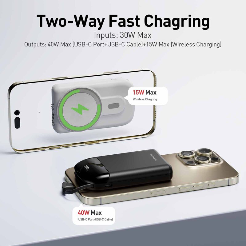 IWALK Power Hybrid Mini Wireless Powerbank (10,000mah) Black MXB017-001A-image 3