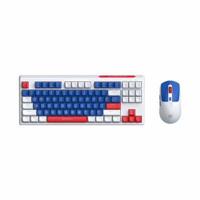 MICROPACK Lifestyle 2.4g Wireless Rechargeable Keyboard And Mouse Combo - Navy KM-269W-EN-NY