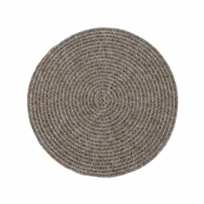 UB-1780 Round Placemat &Oslash;38cm, Brown With Gold Yarn 1780ZJ-STP004-JPE