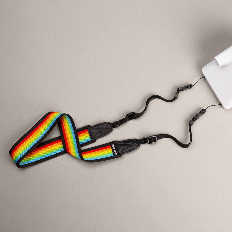 POLAROID Camera Strap Flat &ndash; Rainbow Black 006055-image 2