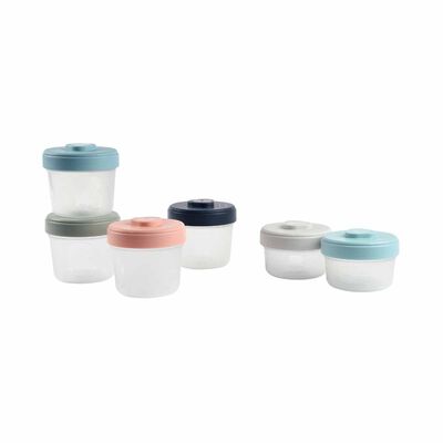 BEABA Food Storage Starter Set 90ml/150ml - Eucalyptus (online) CLIP PORTIONS