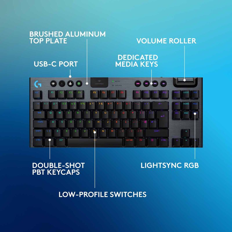 LOGITECH G915 X Lightspeed Tenkeyless Black Keyboard Gl-tactile 920-012726-image 8