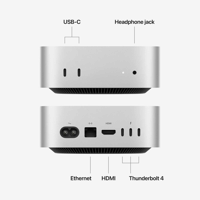 APPLE Mac Mini: Apple M5 Pro Chip With 15-core Cpu And 16-core Gpu, 24gb, 512gb Ssd MHQN4ZP/A-image 2