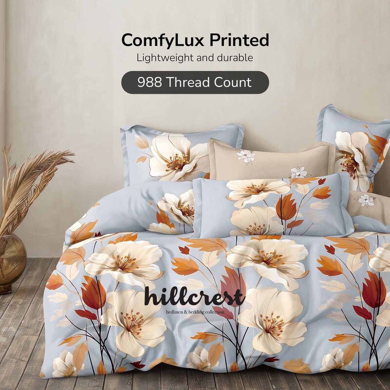 HILLCREST Hillcrest I 988tc Comfylux I Printed I Queen Fitted Sheet Set I Comfort ( Oe ) 7469 - B I Q I FS I COMFORT-image 1