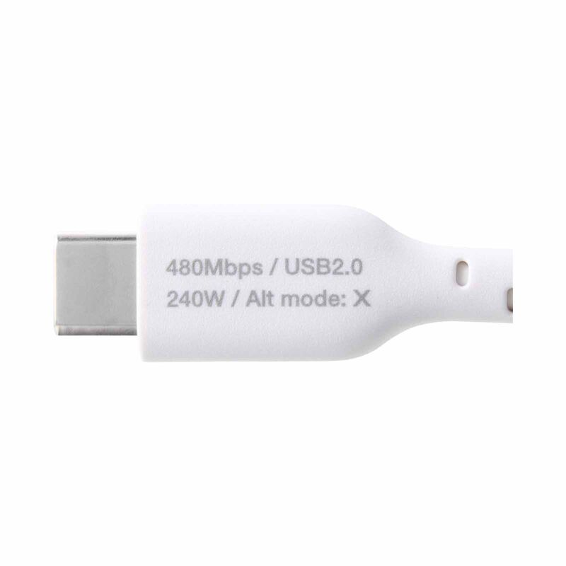 ELECOM Usb C-c Cable 240w 1m MPA-CCASPE10WH-image 6
