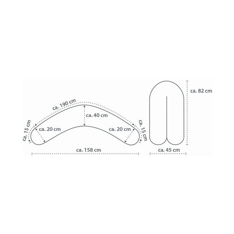 THERALINE Theraline The Original Maternity And Nursing Pillow - Cream Fine Knit THE ORIGINAL-image 3