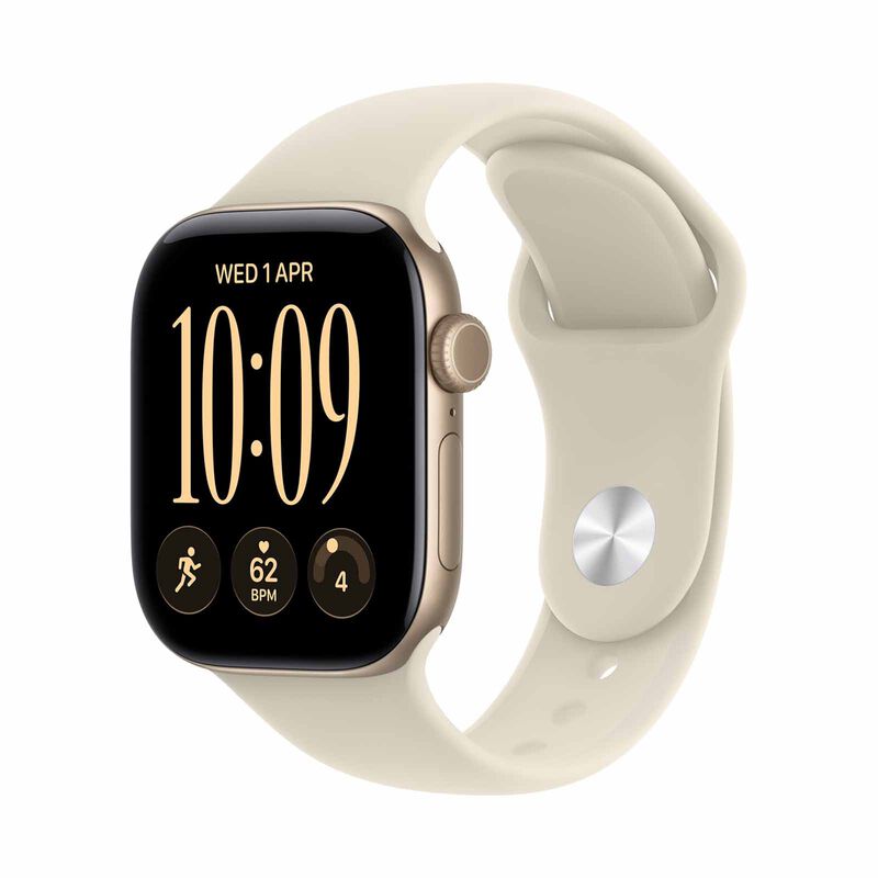 APPLE Watch Series 12 Gps 42mm Light Gold Aluminium Case With Sand Sport Band - M/l MJEE4X/A-image 2