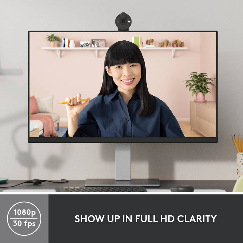 LOGITECH Brio 300 Full Hd Webcam - Graphite (iy) 960-001437-image 4