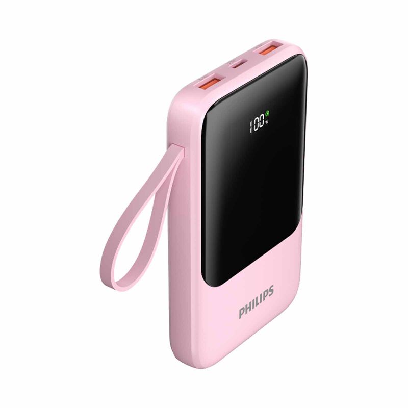 PHILIPS 10000mah 22.5w Powerbank With Usb-c Lightning Micro Usb Usb-a Cables Ccc DLP2223P/97-image 2