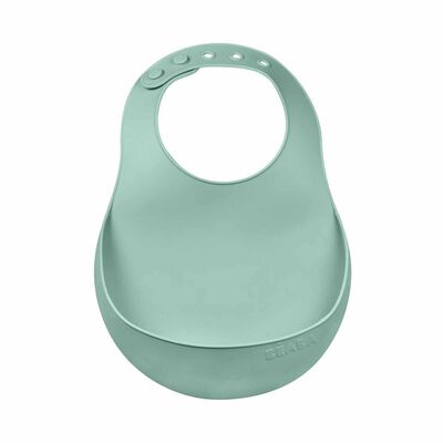 BEABA Bib - Sage Green (online) SILICONE
