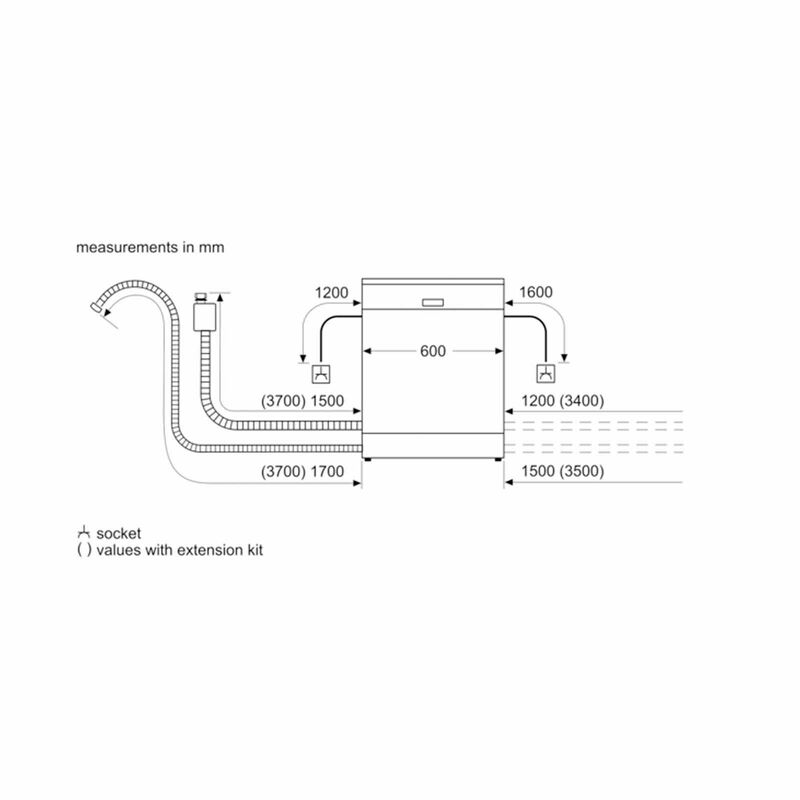 BOSCH Dishwasher - 14 Plate Setting (exclude Installation) SMS4HMI07E-image 2