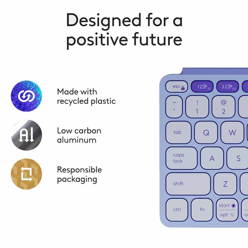 LOGITECH Logi Keys-to-go 2 Bt Kb (universal) - Lavender 920-012963-image 2