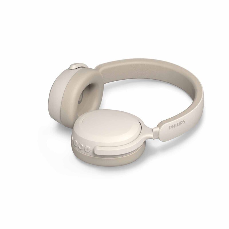 PHILIPS Over Ear Wireless Headphone Flat Fold, 40mm Driver, 55h, Bt, Light Weight (biege) TAH2300BG/97-image 4