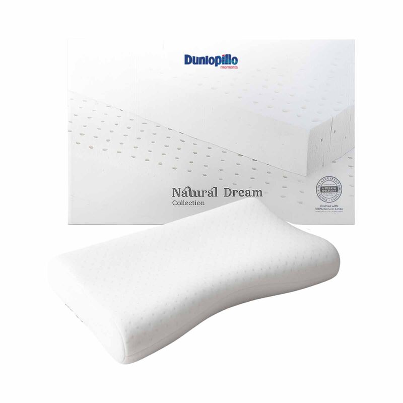 DUNLOPILLO Ergo Posture Contour Piillow - Firm - 100% Pure Natural Latex NATURAL DREAM-image 2