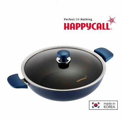 HAPPYCALL Classic Titanium Ih 32cm Chef Wok + Lid 3900-0413