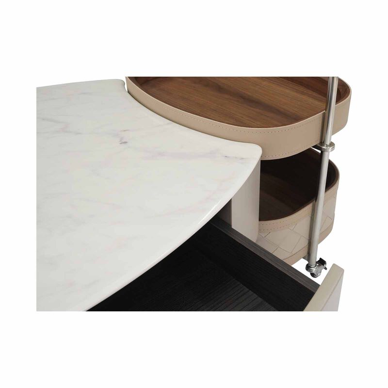 MUZE Coffee Table With Trolley Side Table TROKEY-image 6