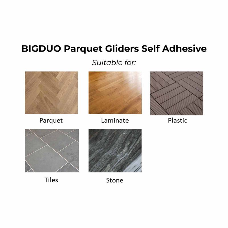 FIX-O-MOLL Self Adh Dia 28mm BIG DUO PARQUET GLIDERS-image 2