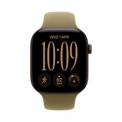 APPLE Watch Series 12 Gps + Cellular 46mm Dark Bronze Aluminium Case With Olive Sport Band - M/l MJGE4X/A