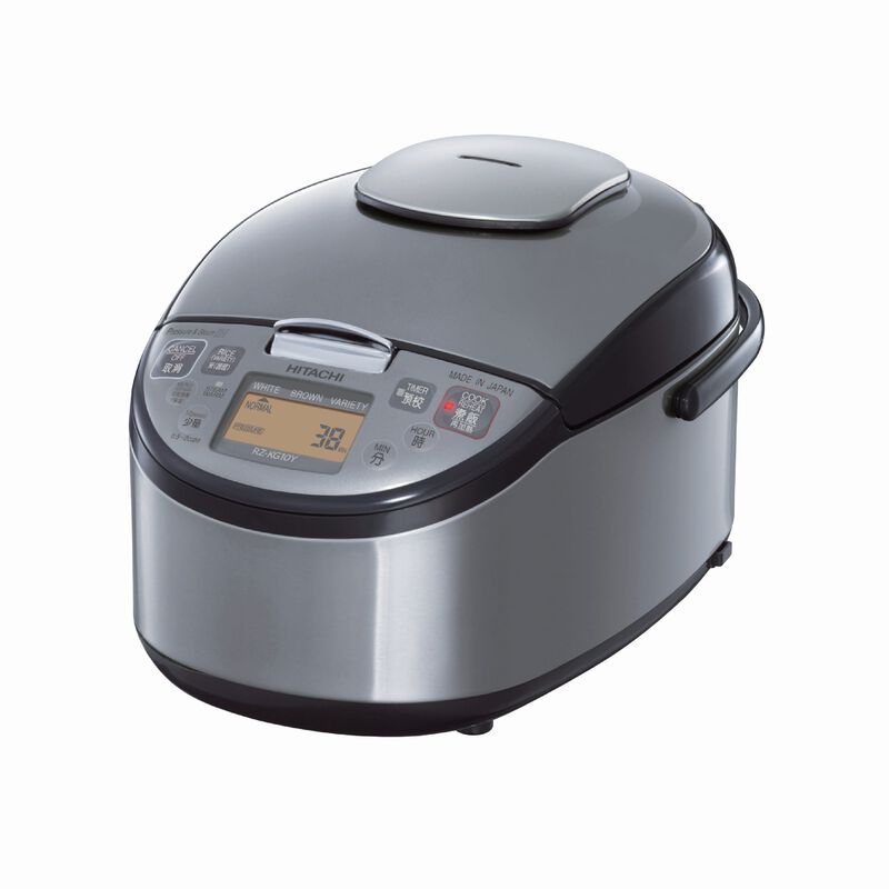 HITACHI Pressure And Steam Ih Rice Cooker (1.8l) - Platinum Silver RZKG18YS-image null