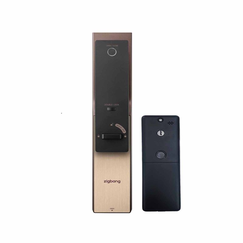 ZIGBANG Gate Lock H1 + Door Lock Shp-p52h (copper) H1 + SHP-P52H (COPPER)-image 2