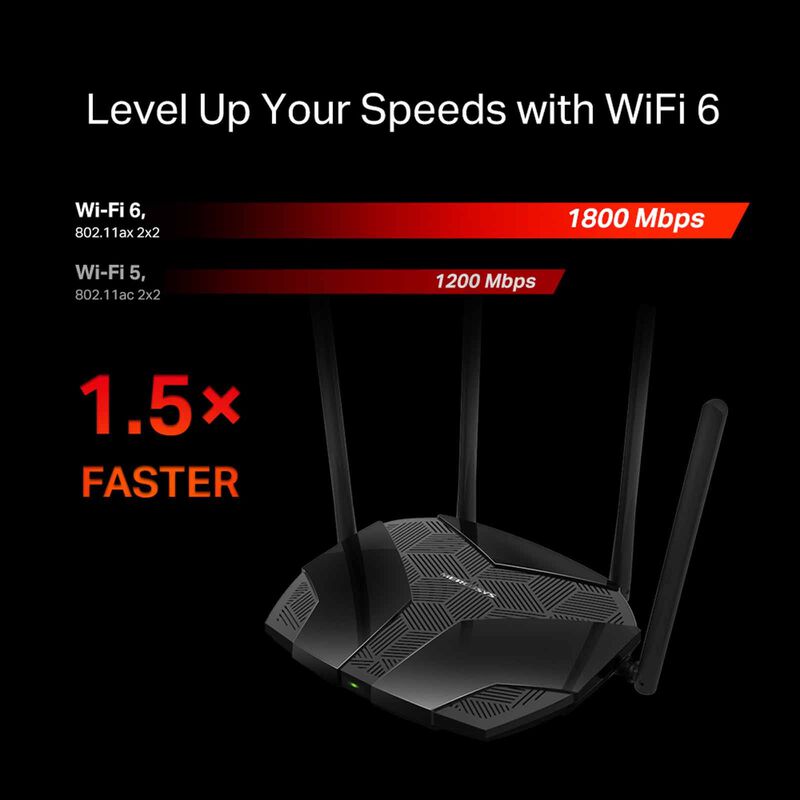 TP LINK Ax1800 Dual-band Wifi 6 Router MERCUSYS MR70X-image 5