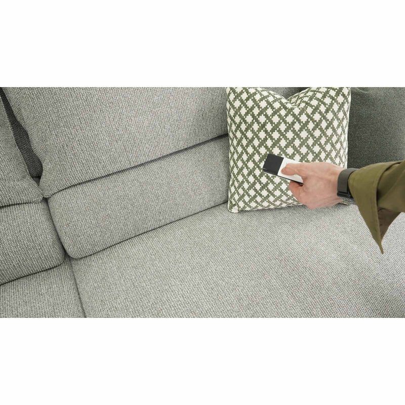 MUZE 3 Seater Sofa (fab) Electric Extendable Grey ELISA-image 9