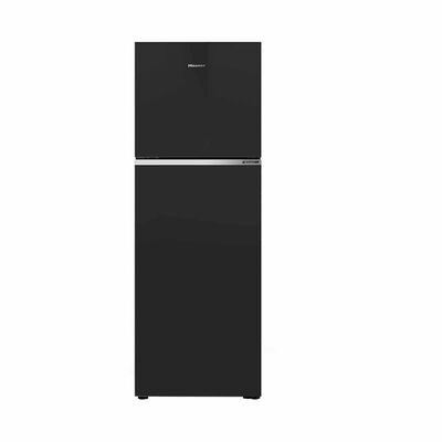 HISENSE Top Mount Inverter Fridge - Black Glass (327l) RT469N4SBU