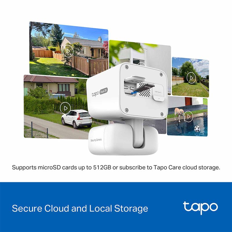 TP LINK Solar-powered Dual-lens Pan/tilt Security Camera Kit TAPO C645D KIT-image 3