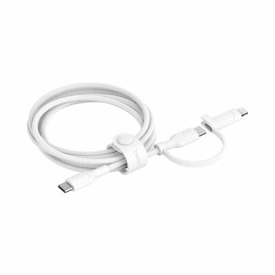 BELKIN Braided Usb C To 2-in-1 Usb-c & Ltg Wht CAC003FQ1.5MWH