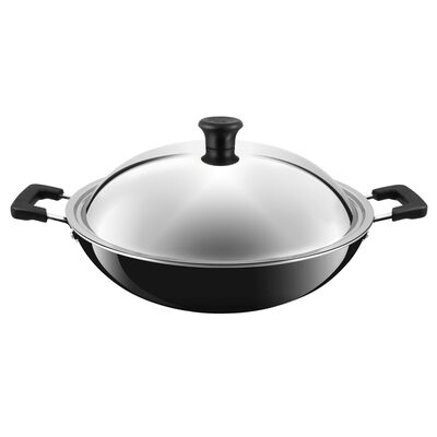 TEFAL 40cm Ceramic Wok With Lid C5289714