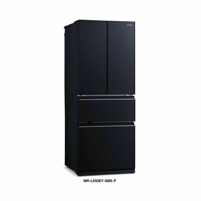 MITSUBISHI 4 Door Bottom Mounted Fridge (442l) - Black MR-LX55EY-GBK-P