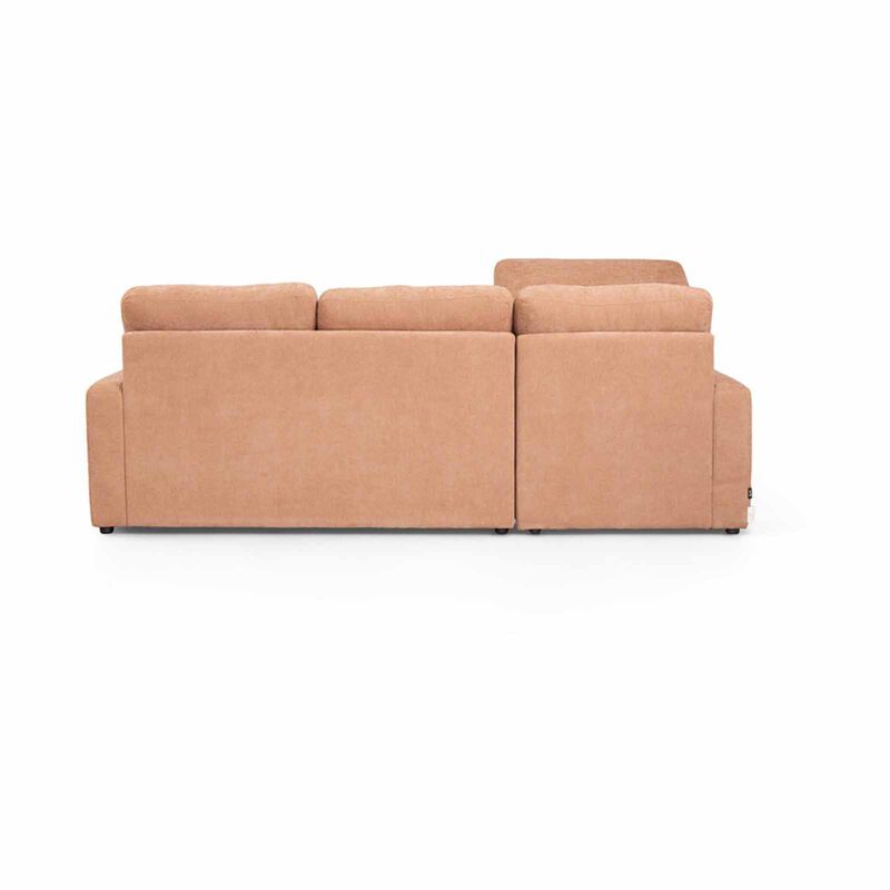 MUZE L Shaped Storage (fab) Left Cat A Light Brown Fabric Sofa HARPER-image 6
