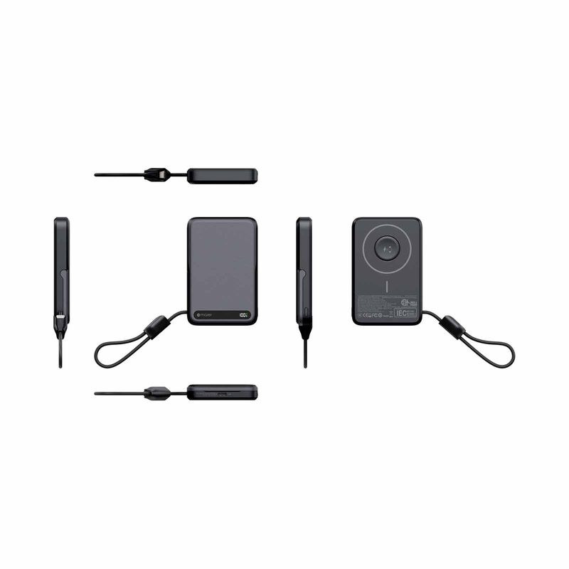 MAZER Maglink 10,000mah Magnetic 15w/apple Watch Charging/usb-c Pd27w Cable Power Bank - Black M-MAGLINK19-BK-image 4