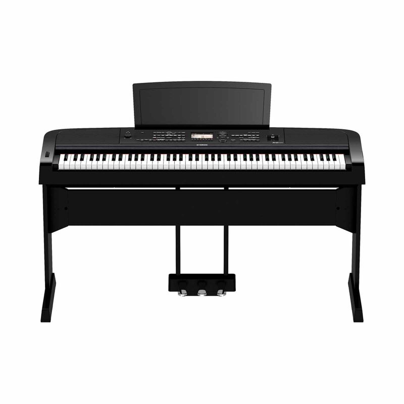 YAMAHA Digital Piano (black) Set With Stand L-300, Pedal Unit Lp-1 And Adaptor Pa-300c(b) DGX-670B SET-image 2