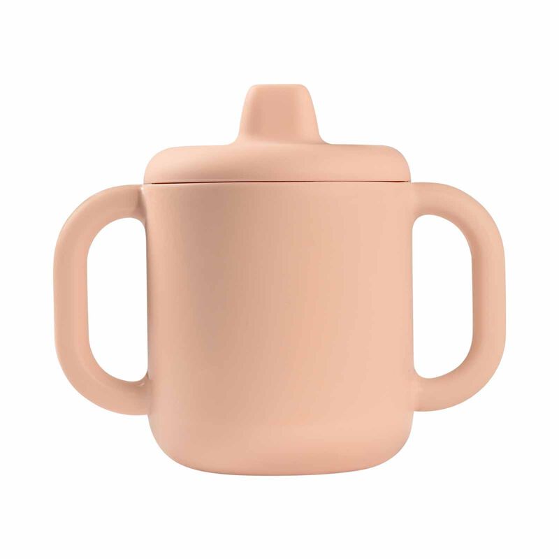 BEABA Learning Cup With Spout Lid - Pink (online) SILICONE-image 1