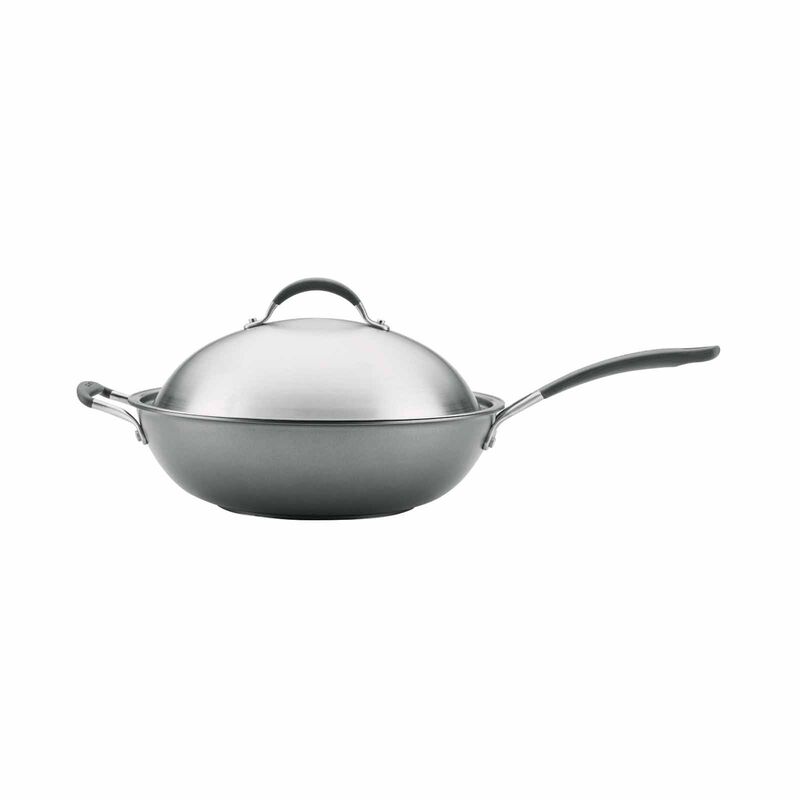CIRCULON Scratchdefense A1 Nonstick 34cm Covered Stirfry Pan With Helper Handle 82199-image 3