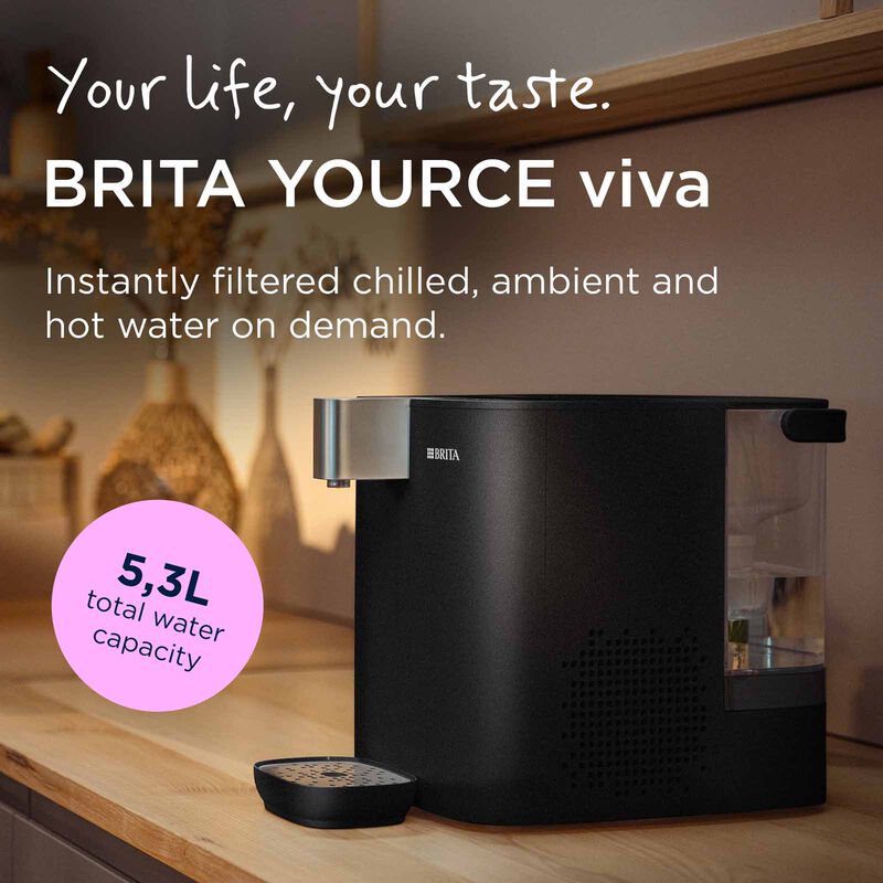 BRITA Hot & Cold Water Dispenser (5.3l) - Black CUBE 2.0 - BLACK-image 2