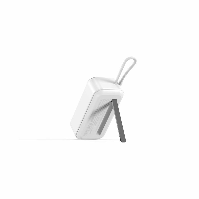 MAZER Pocketmini 5000mah/built-in Cable+apple Watch Charging+stand/pd20w Power Bank - White M-POCKET5.0W-WH-image 15