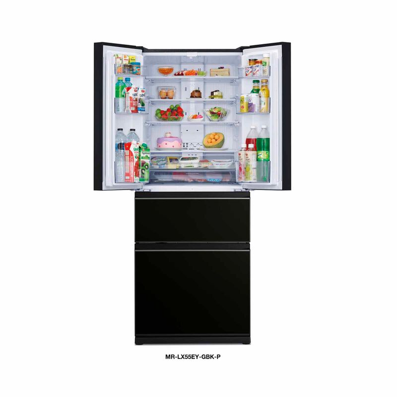 MITSUBISHI 4 Door Bottom Mounted Fridge (442l) - Black MR-LX55EY-GBK-P-image 3
