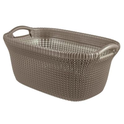 CURVER Knit Laundry Basket 40l Harvest Brown D-CV-75-1408