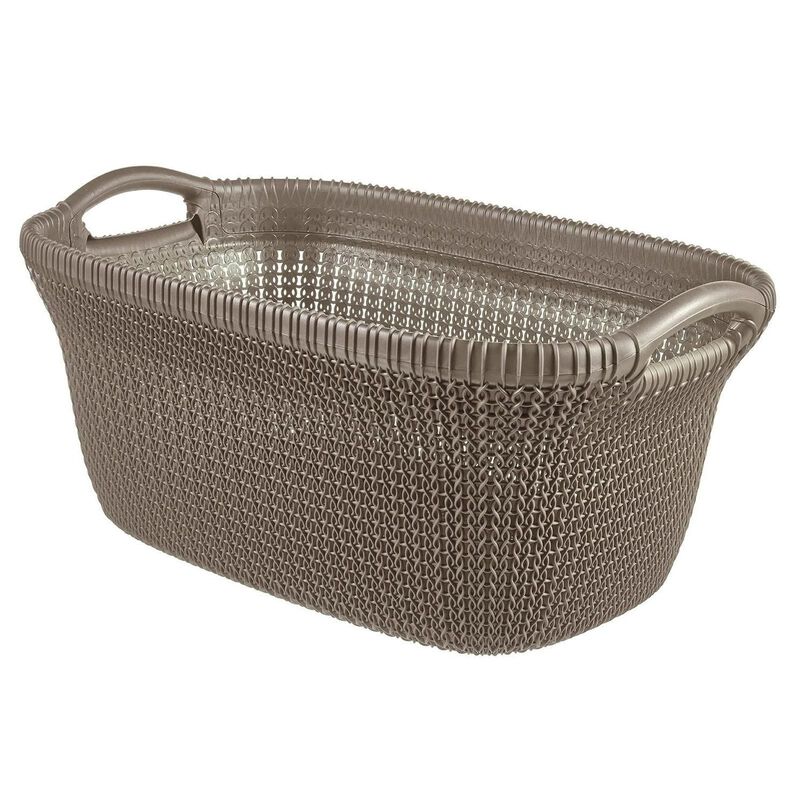CURVER Knit Laundry Basket 40l Harvest Brown D-CV-75-1408-image null