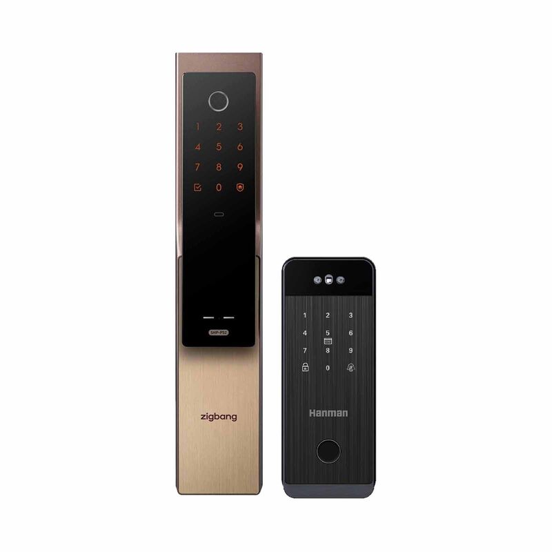 ZIGBANG Gate Lock H1 + Door Lock Shp-p52h (copper) H1 + SHP-P52H (COPPER)-image 1