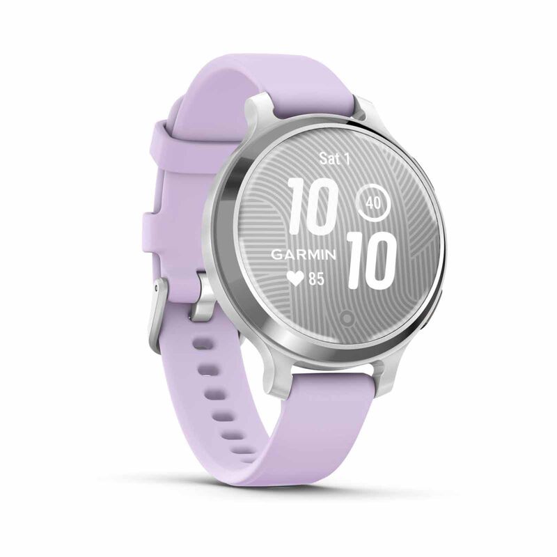 GARMIN Lily 2 Active, Kr/sea, Silver/jasmine Purple, Silicone GM-010-02891-51-image 3