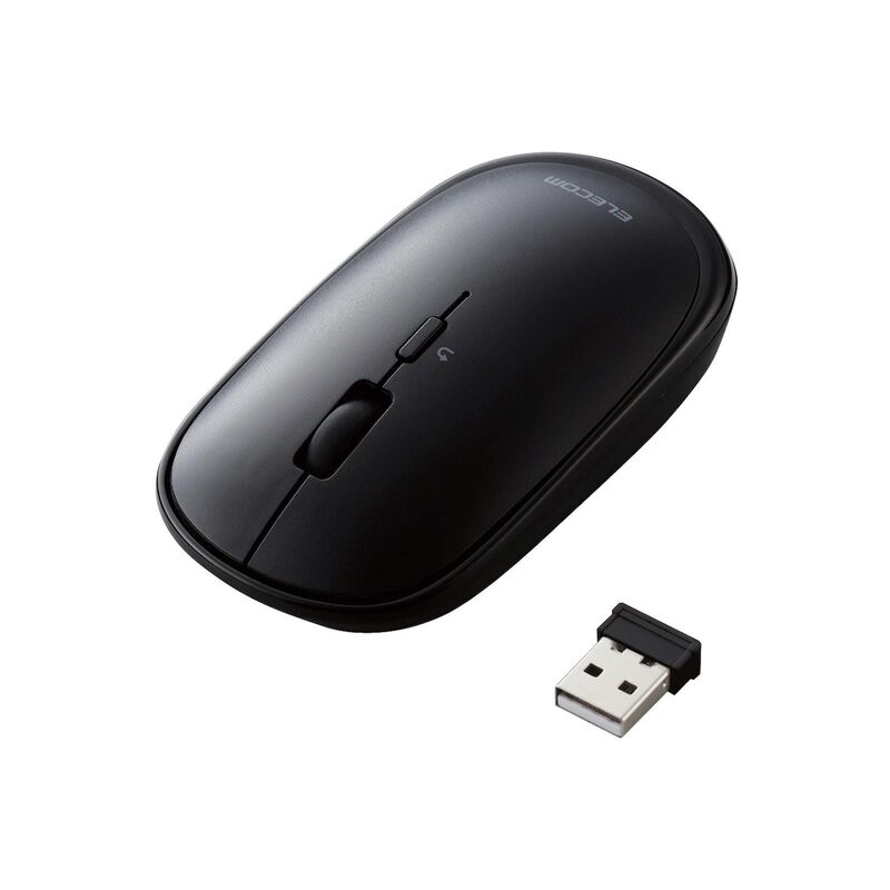 ELECOM Wireless Flat Shape 4 Button Blue Led Bk M-TM10DBBK-image 7